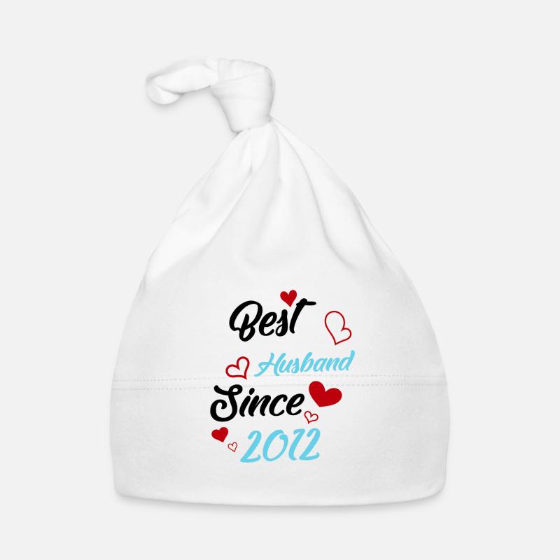 Best Husband Since 2012 Wedding Organic Baby Cap