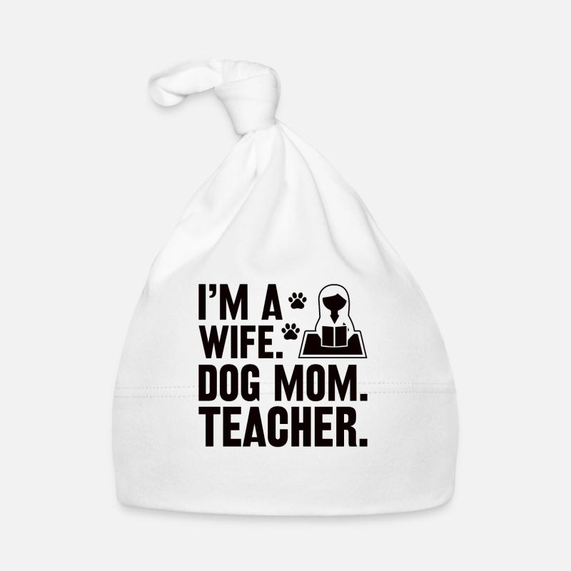 Femme Propriétaire de chien Enseignant École d’enseignement Bonnet bio Bébé