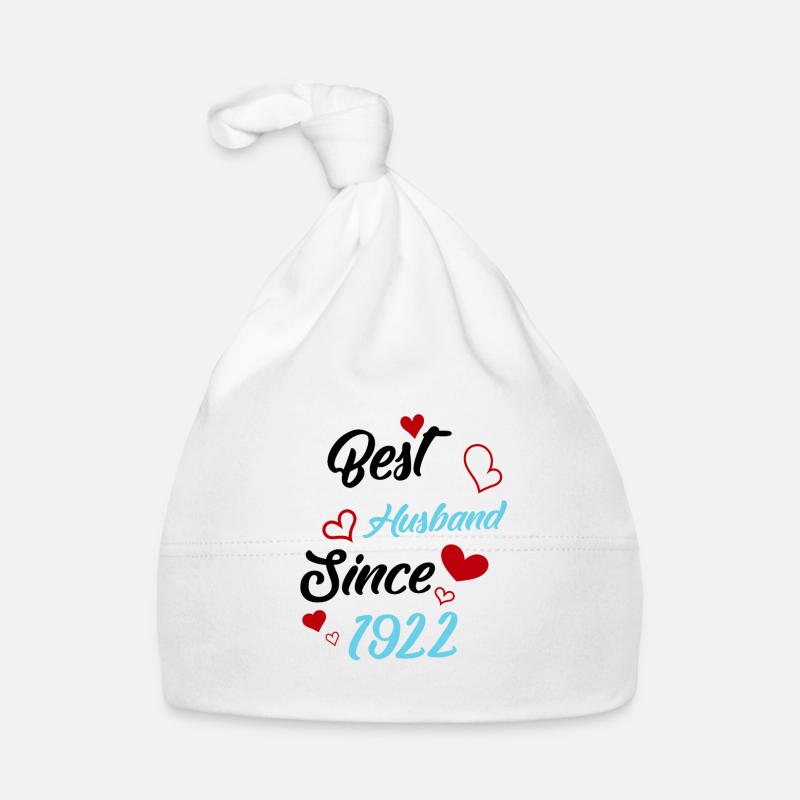 Bester Ehemann seit 1922 Hochzeit Baby Bio-Mütze
