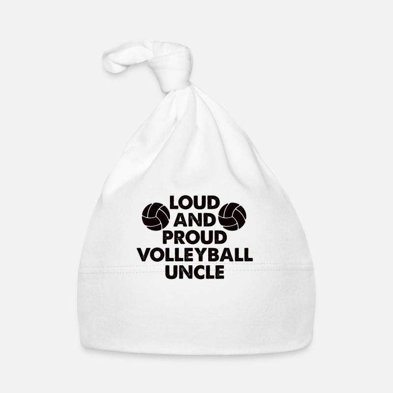Fier oncle Volleyball Oncle Volleyball Bonnet bio Bébé