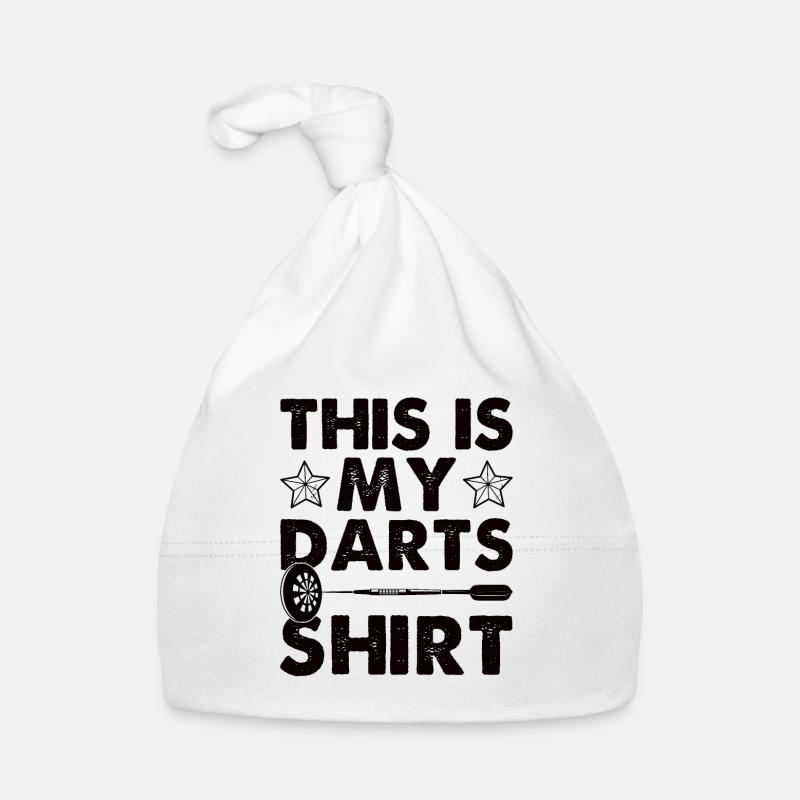Lustiger Dart Spruch Dartscheibe Darten Geschenk Baby Bio-Mütze