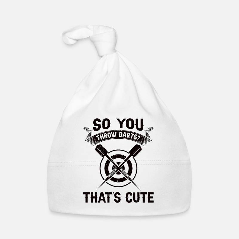Funny Dart Saying Dartboard Darts Gift Organic Baby Cap