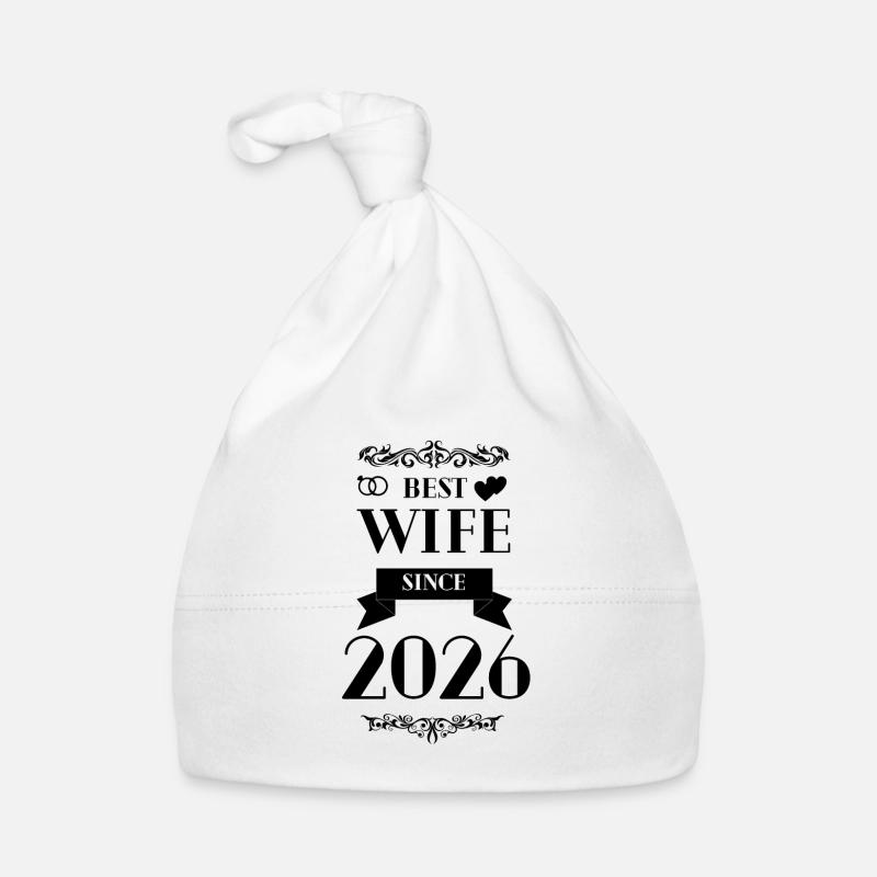 Best Wife Since 2026 Wedding Anniversary Organic Baby Cap