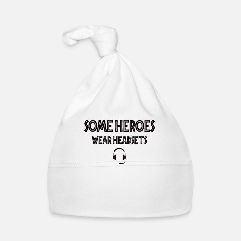Meilleur devis de répartiteur Profession de cadeau Logistique - Bonnet bio Bébé - blanc