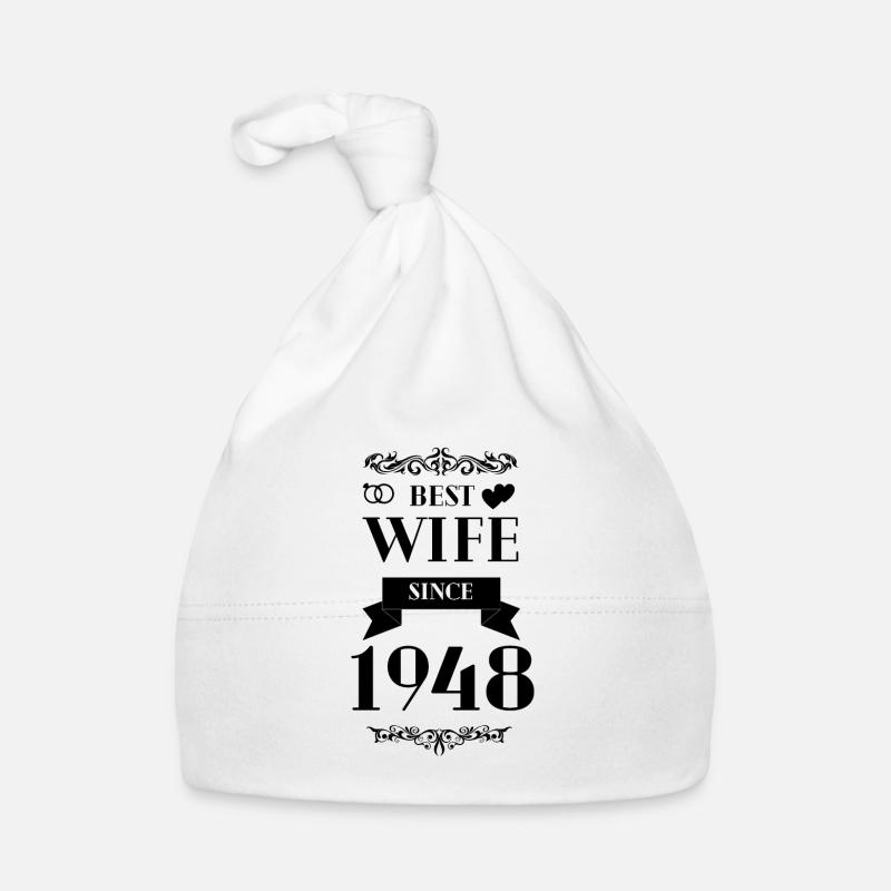 Beste Ehefrau seit 1948 Hochzeitstag Baby Bio-Mütze