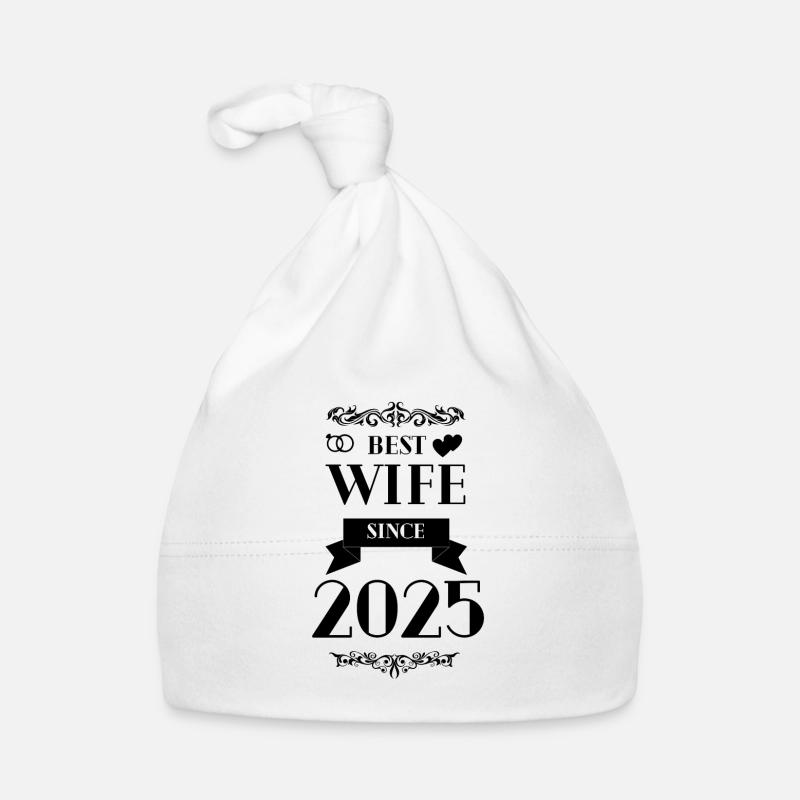 Beste Ehefrau seit 2025 Hochzeitstag Baby Bio-Mütze