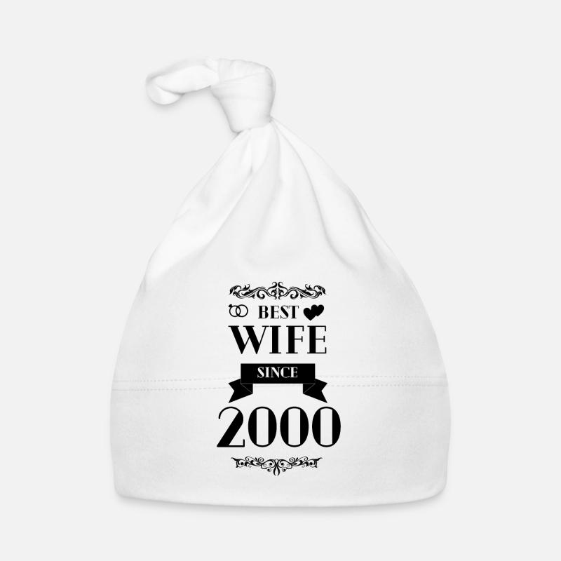 Meilleure épouse depuis l’anniversaire de mariage 2000 Bonnet bio Bébé