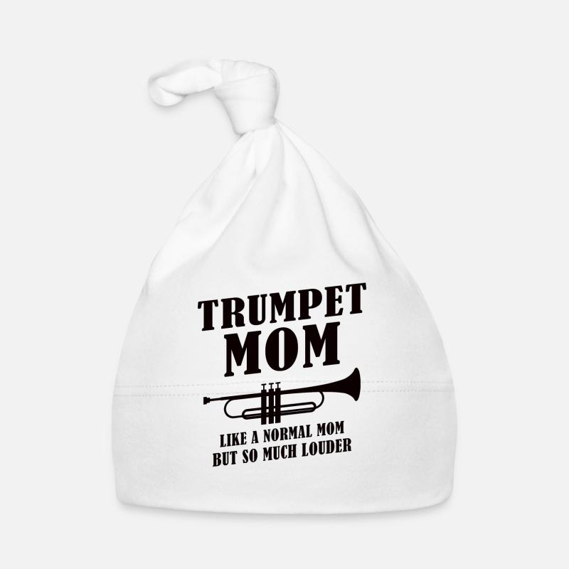Trompette Jouant de la Mère Trompette Maman Bonnet bio Bébé