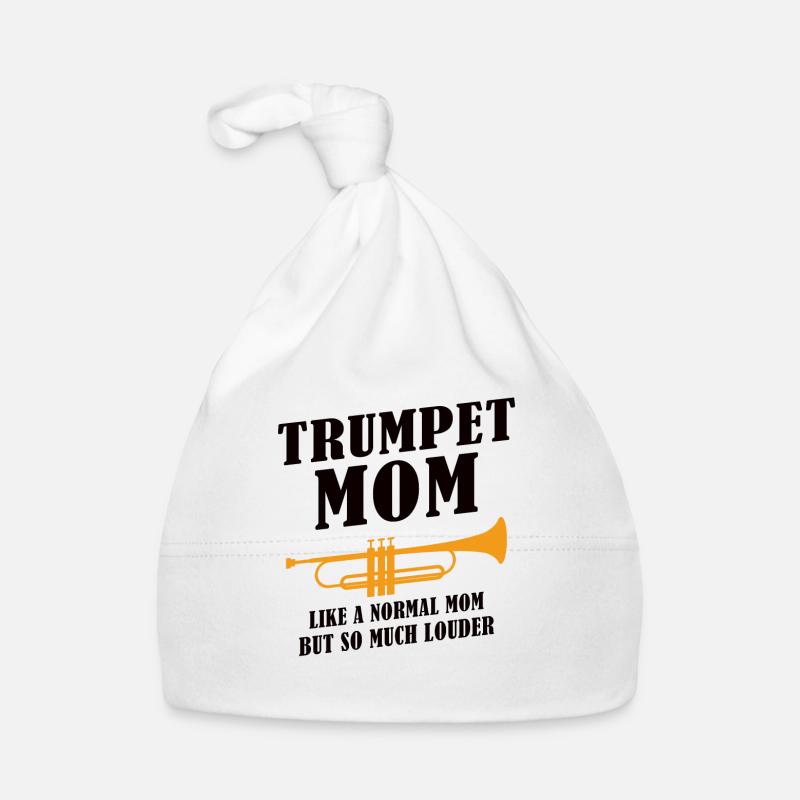 Trompette Jouant de la Mère Trompette Maman Bonnet bio Bébé