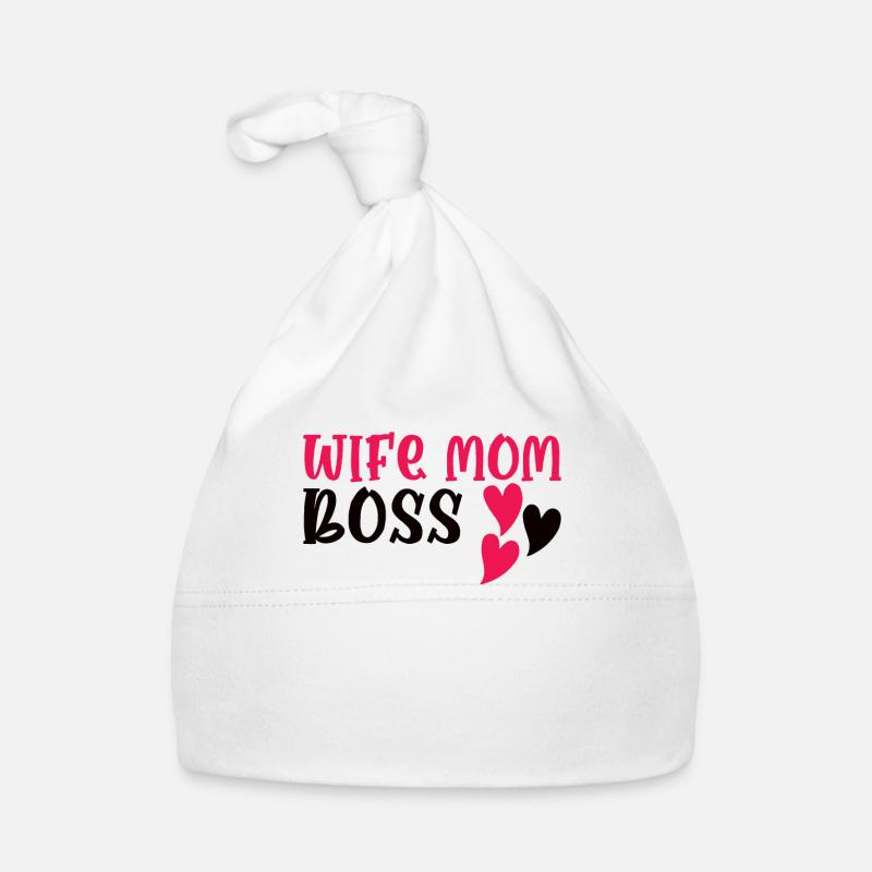 Mutter Ehefrau Boss Muttertag Beste Mama Frau Chef Baby Bio-Mütze