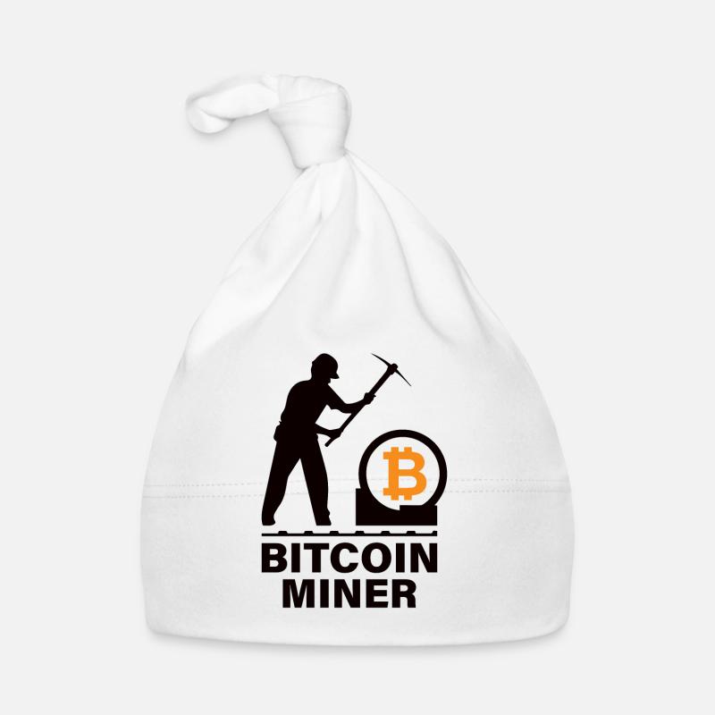 Bitcoin BTC Satoshi Miner Mining Maximalist Bonnet bio Bébé