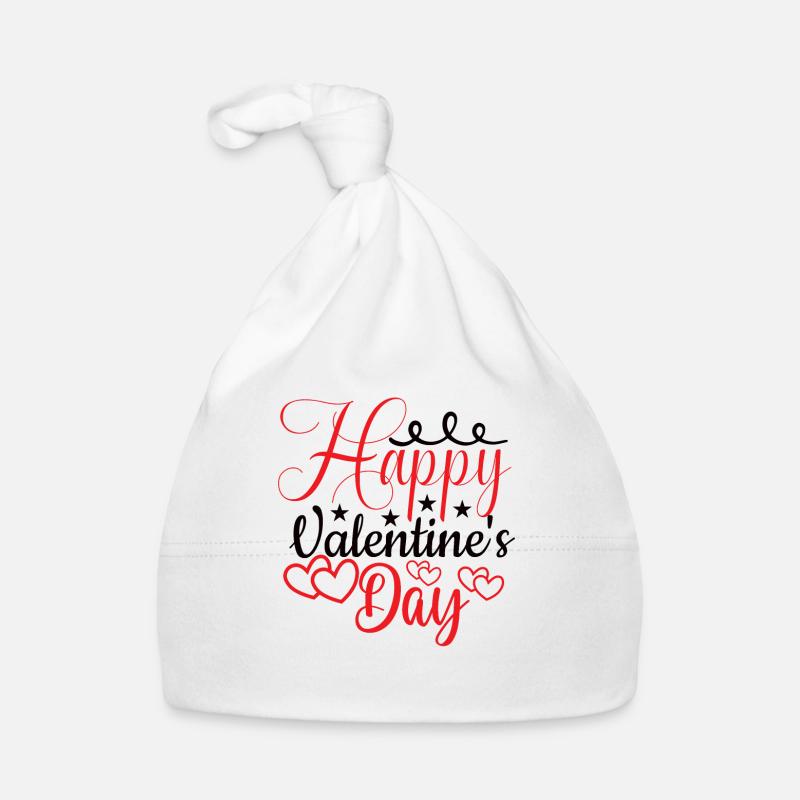 Saint-Valentin Love Hearts Couple Relation petite amie Bonnet bio Bébé