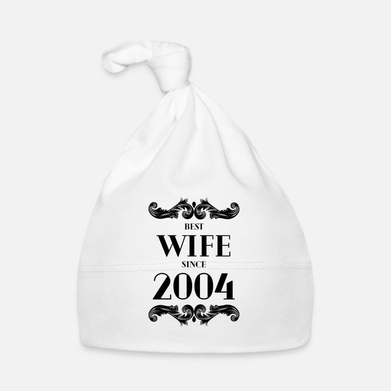 Best Wife Since 2004 Wedding Organic Baby Cap