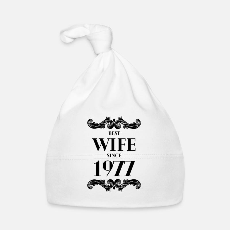 Meilleure épouse depuis 1977 Mariage Bonnet bio Bébé