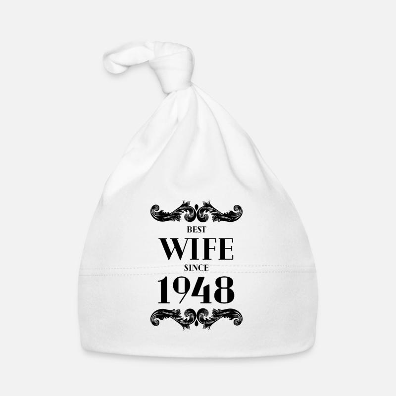 Beste Ehefrau seit 1948 Hochzeit Baby Bio-Mütze