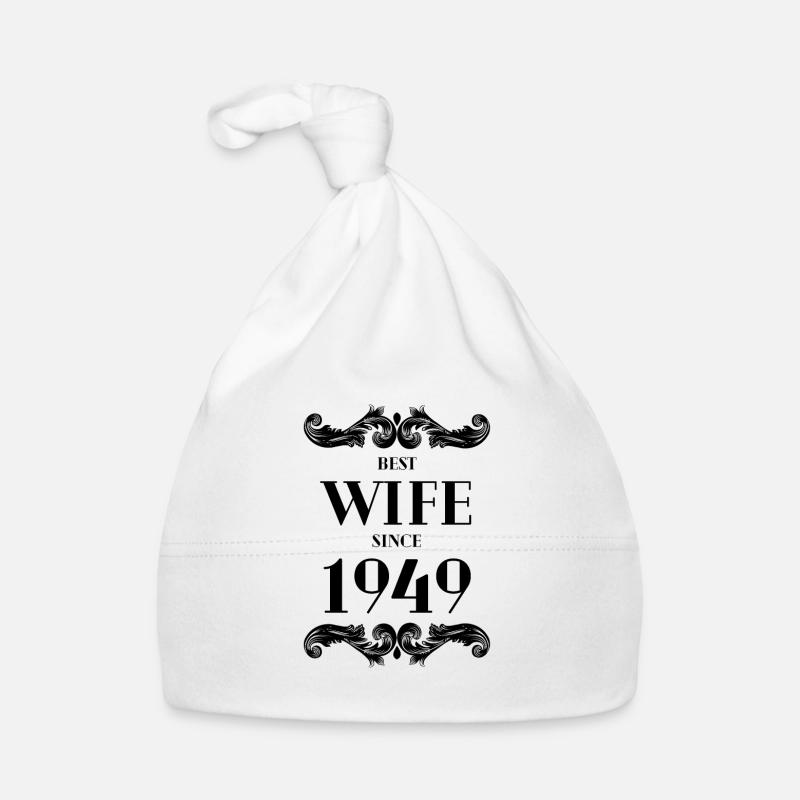 Beste Ehefrau seit 1949 Hochzeit Baby Bio-Mütze