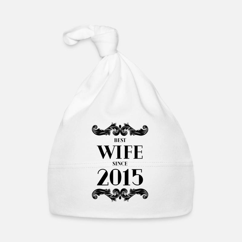 Beste Ehefrau seit 2015 Hochzeit Baby Bio-Mütze