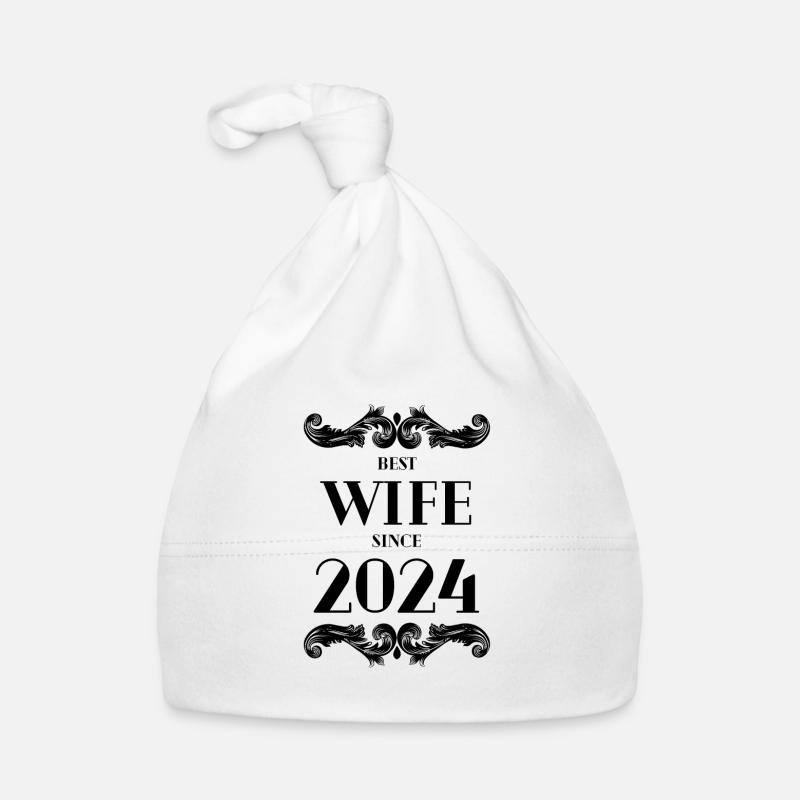 Beste Ehefrau seit 2024 Hochzeit Baby Bio-Mütze