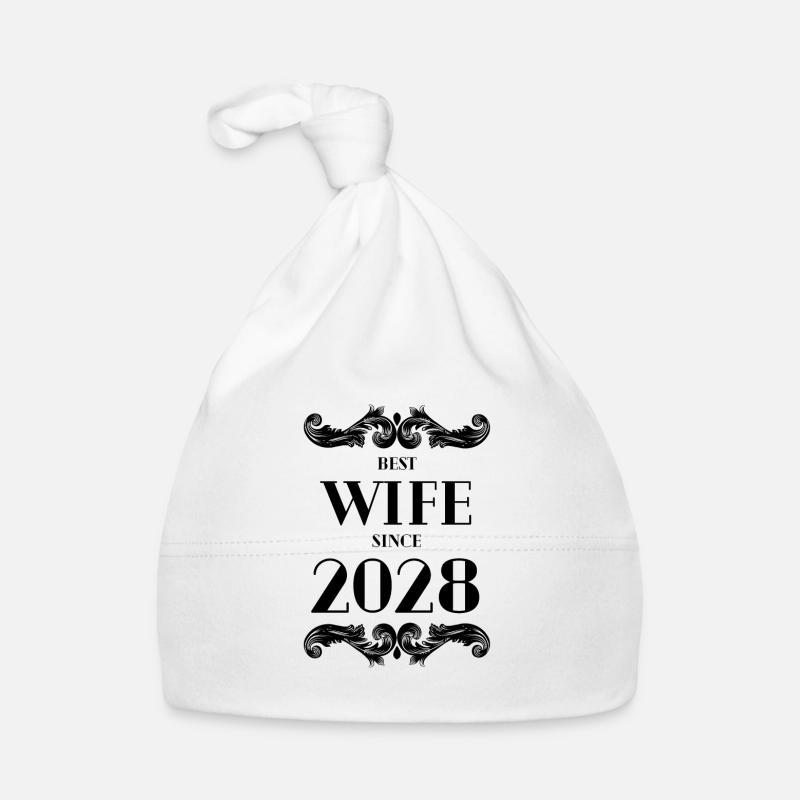 Beste Ehefrau seit 2028 Hochzeit Baby Bio-Mütze