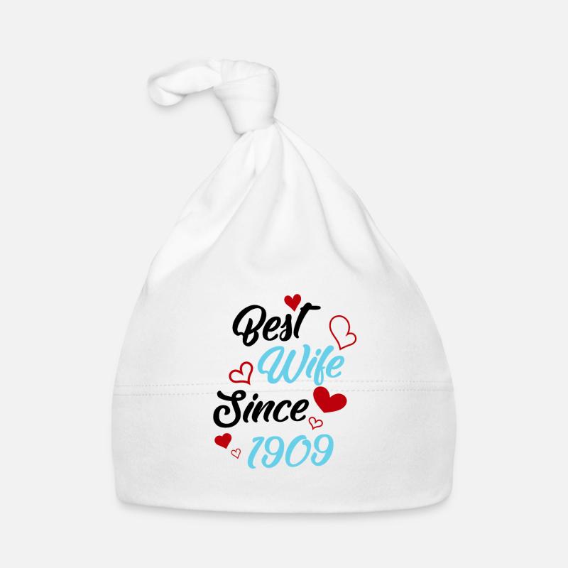 Jubiläum Trauerbeste Ehefrau seit 1909 Hochzeit Baby Bio-Mütze