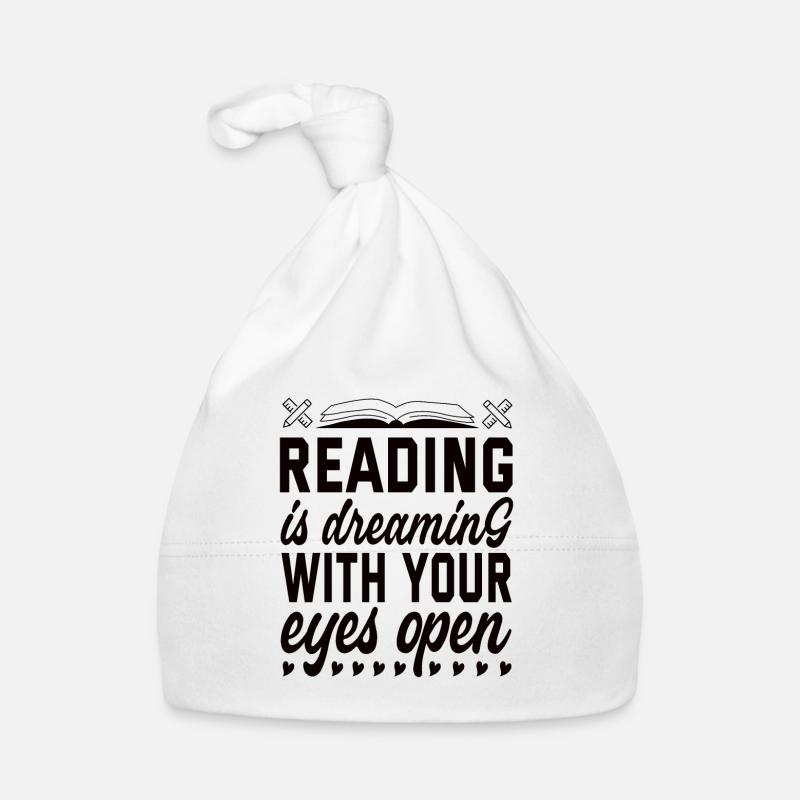 Bücher Lesen Bücherwurm Baby Bio-Mütze