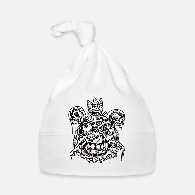 Zombie Head Organic Baby Cap