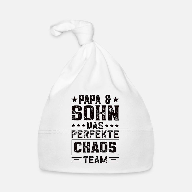 Papa und Söhne Sohn Vater Sohn Baby Bio-Mütze