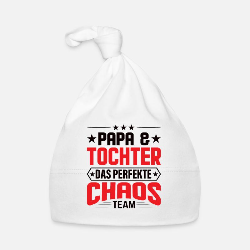 Vater Tochter Partnerlook Kleidung Beziehung Papa Baby Bio-Mütze