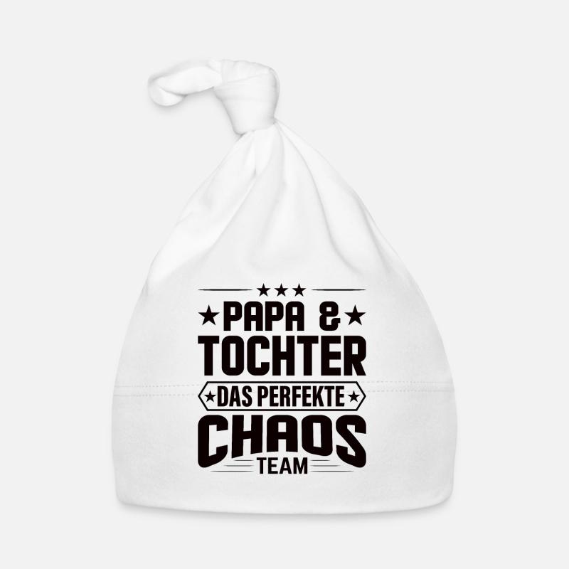 Vater Tochter Partnerlook Kleidung Beziehung Papa Baby Bio-Mütze