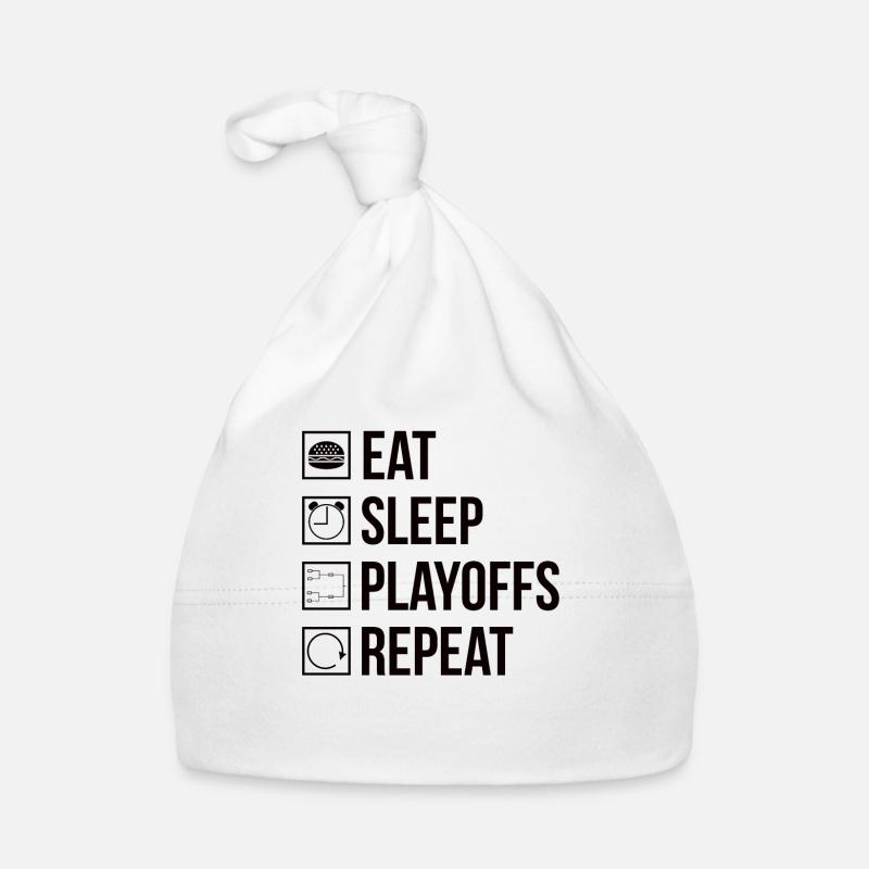 Eishockeyspieler Playoffs - Baby Bio-Mütze - Weiß
