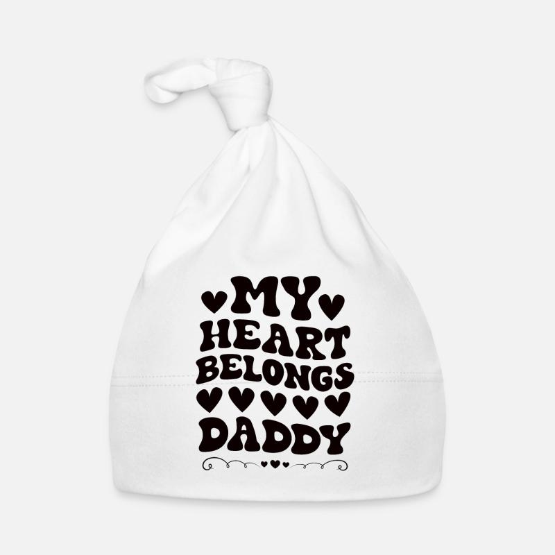 Valentine's Day Daughter Father Organic Baby Cap