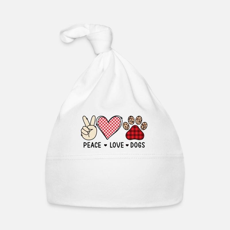 Chiens d’amour de la paix Bonnet bio Bébé