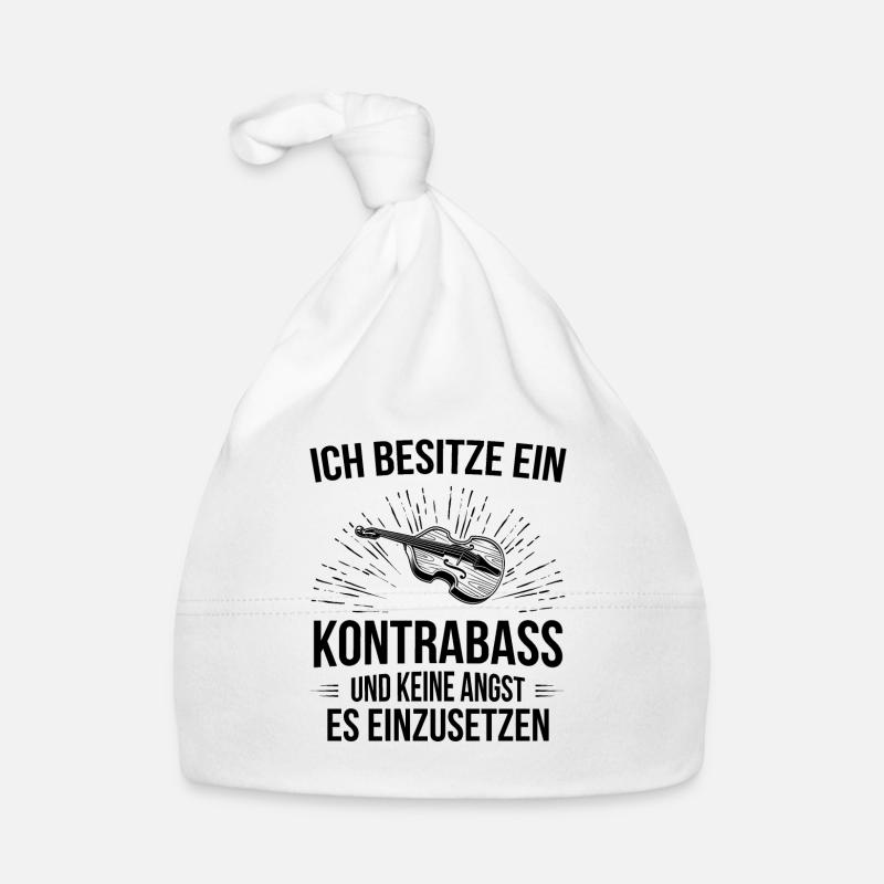 Kontrabass Kontrabassspieler Kontrabassist Baby Bio-Mütze