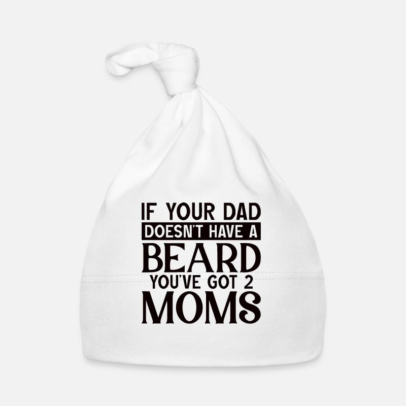 Father Bearded Father with Beard Organic Baby Cap