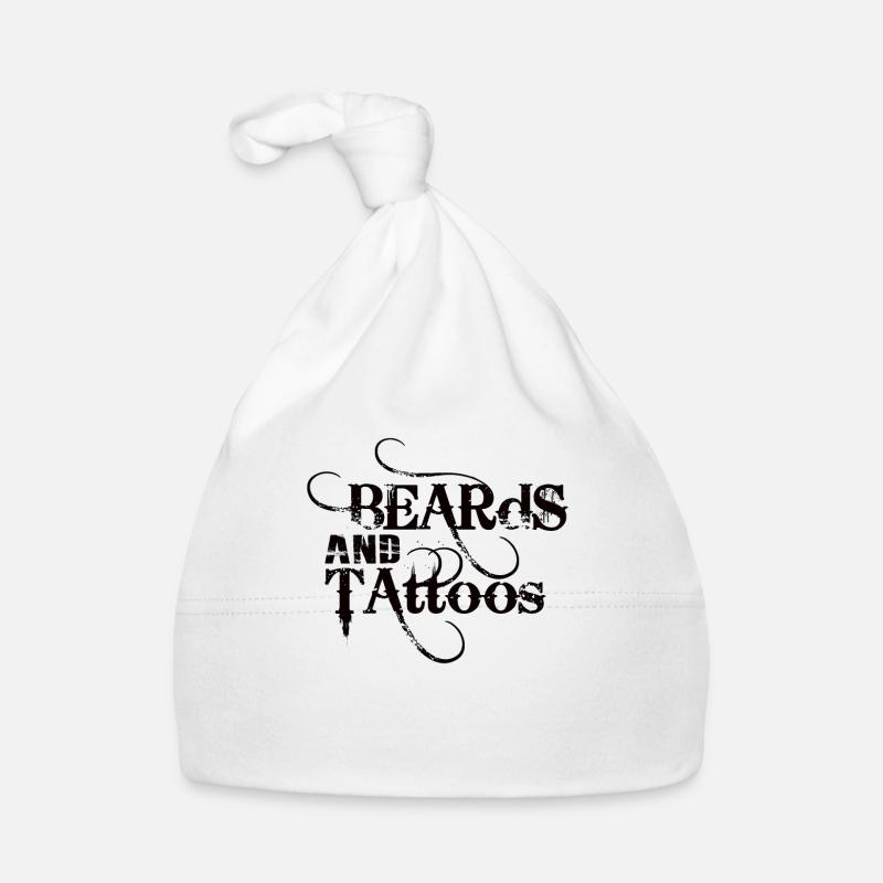 Tattoo Bart Papa Cool Tätowiert Kunst Baby Bio-Mütze