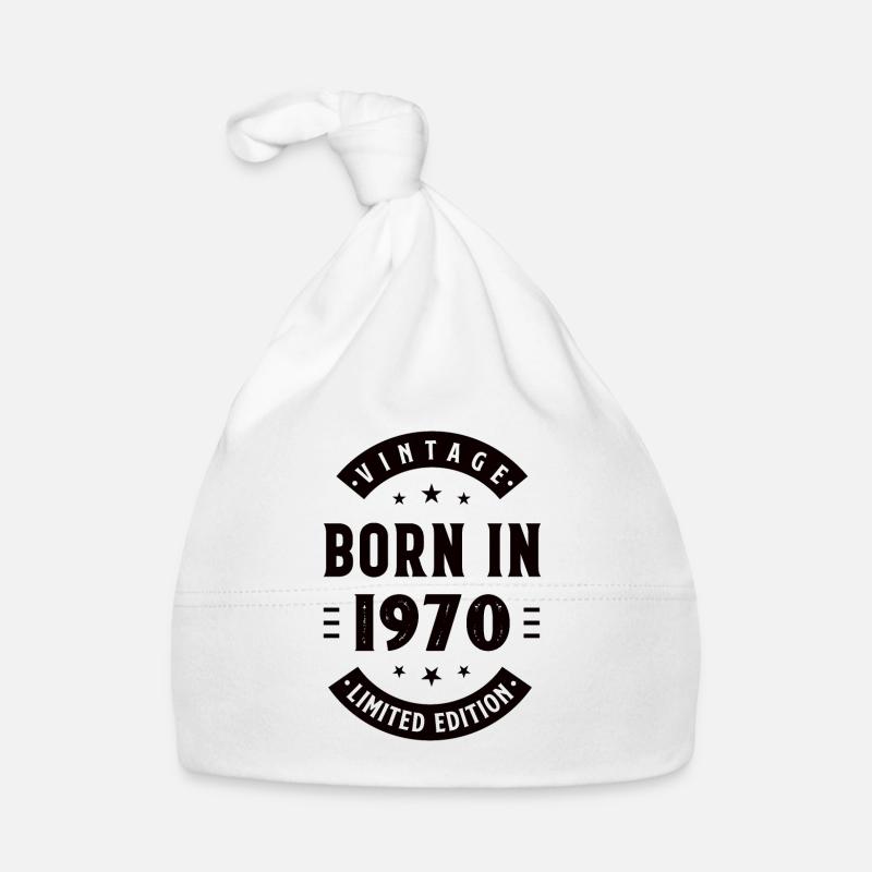 1970 - Année de construction 1970 - Naissance 1970 Bonnet bio Bébé