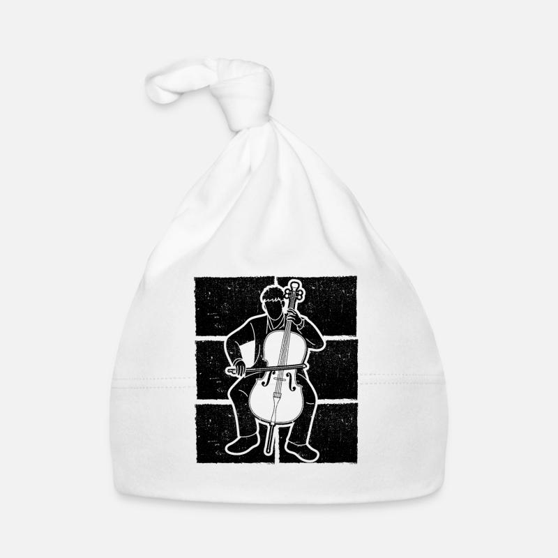 Cello Cellospieler Cellist Baby Bio-Mütze