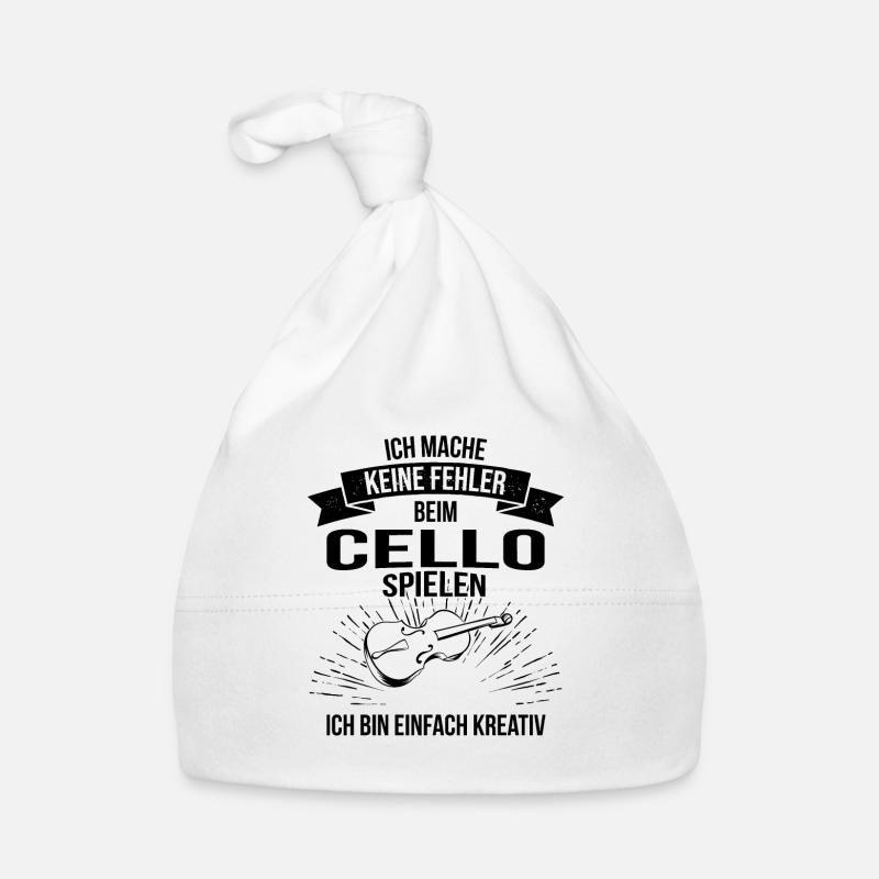 Cello Cellospieler Cellist Baby Bio-Mütze