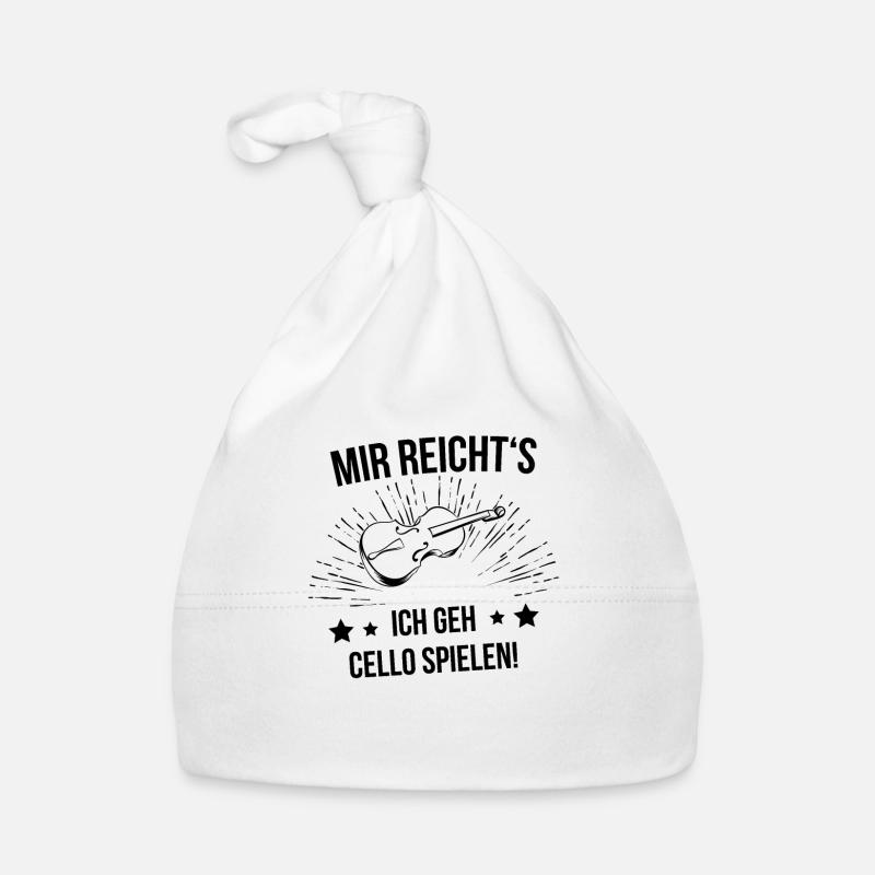 Cello Cellospieler Cellist Baby Bio-Mütze