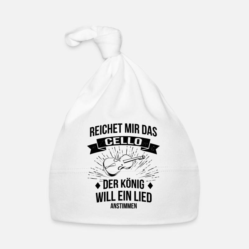 Cello Cellospieler Cellist Baby Bio-Mütze
