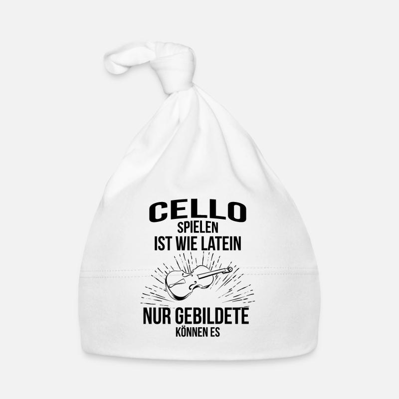 Cello Cellospieler Cellist Baby Bio-Mütze