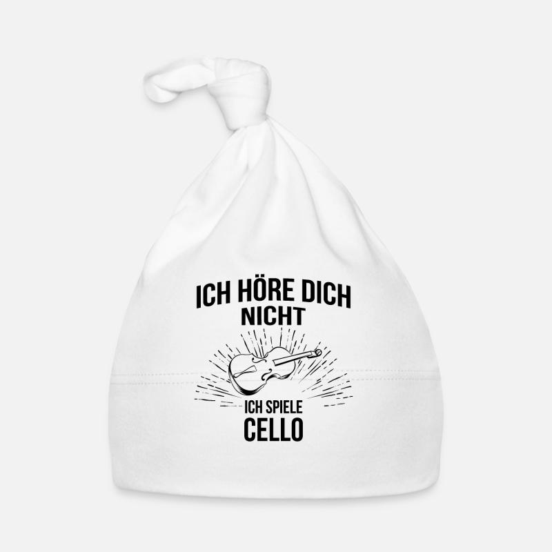 Cello Cellospieler Cellist Baby Bio-Mütze