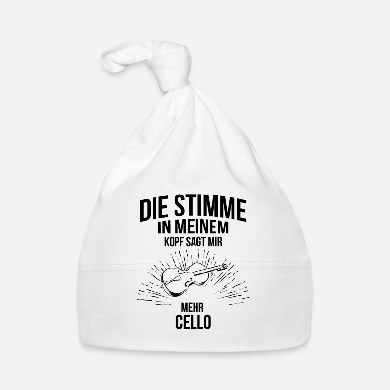 Cello Cellospieler Cellist Baby Bio-Mütze
