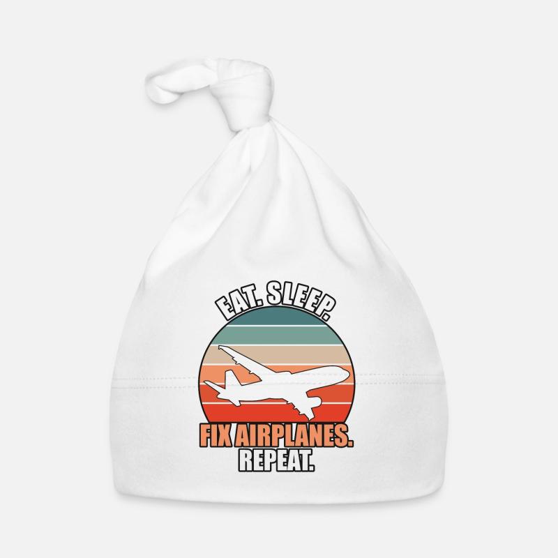 Fix Airplanes Organic Baby Cap