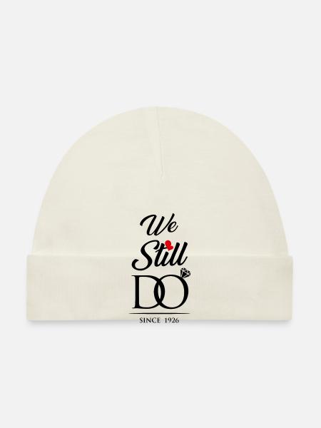 We Still Do Since 1926 Wedding Anniversary - Organic Baby Cap - white - Front