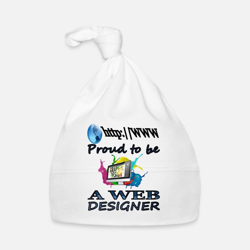 Ich bin Web designer Web-Entwickler Geschenkidee Baby Bio-Mütze