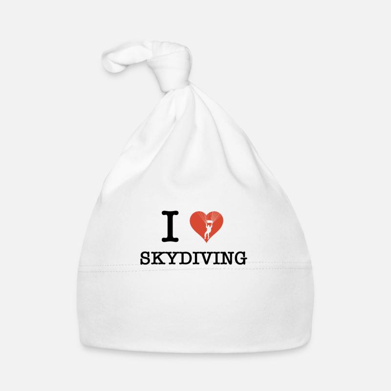 I love Skydiving Funny skydiving saying Skydiver Organic Baby Cap