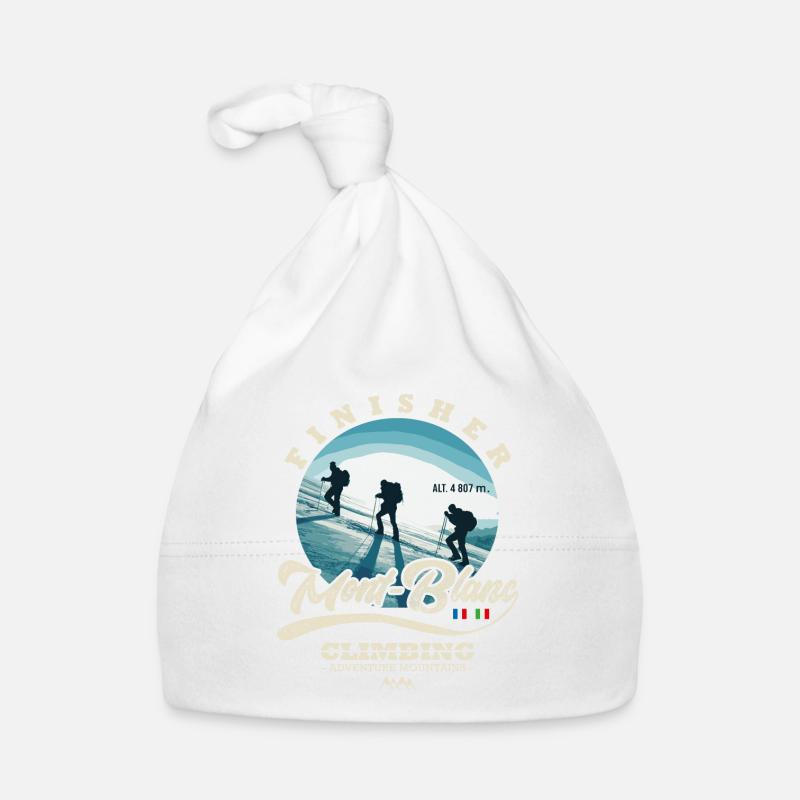 climbing finisher Mont Blanc - Bonnet bio Bébé - blanc
