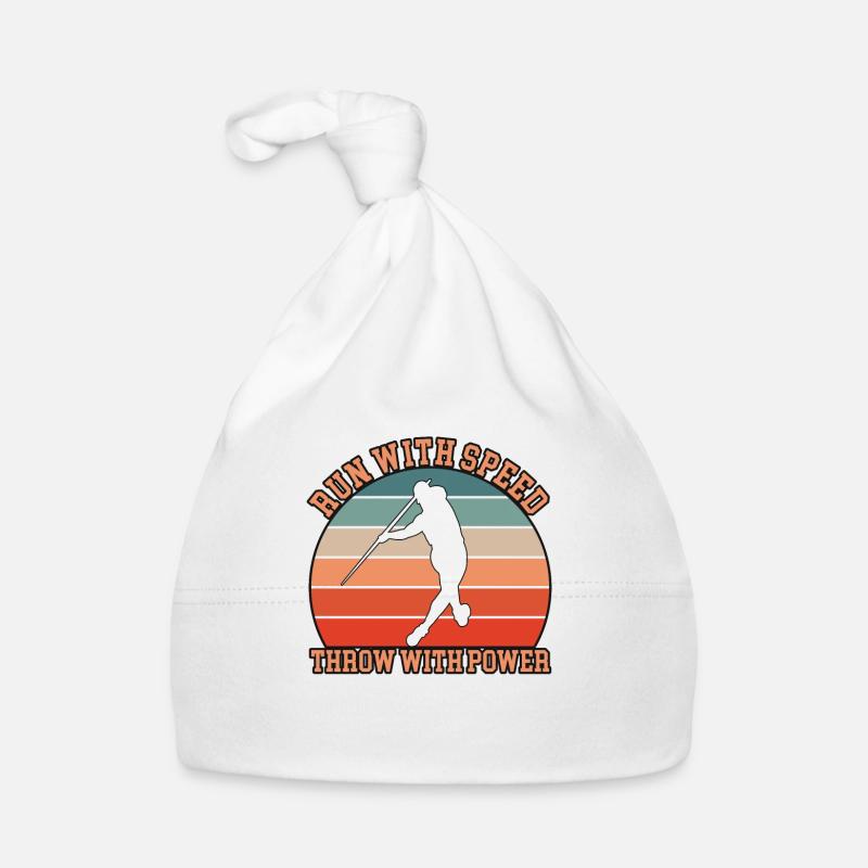 Javelin Thrower Design Organic Baby Cap