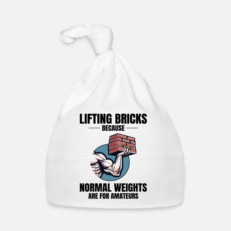 Bricklifting Humor: Beyond Ordinary Weights Bricks Organic Baby Cap